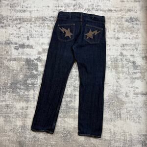 Authentic Bape 2000’s Bapesta Star Jeans 32